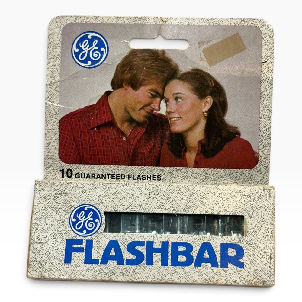 Vintage GE Flashbar 10 Guaranteed Flashes General Electric Camera Flash Array